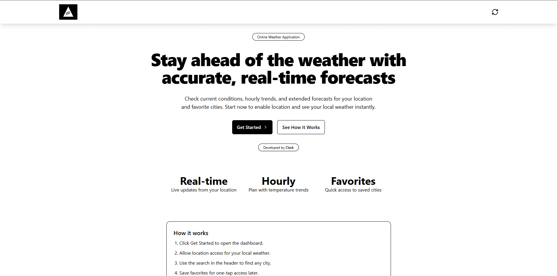 Aertrix - Online Weather Application preview 1