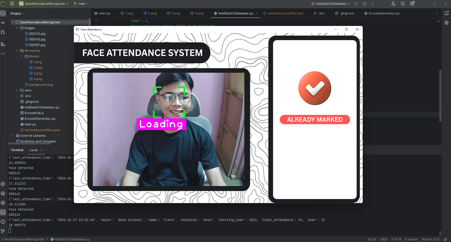 Face Recognition System preview 3