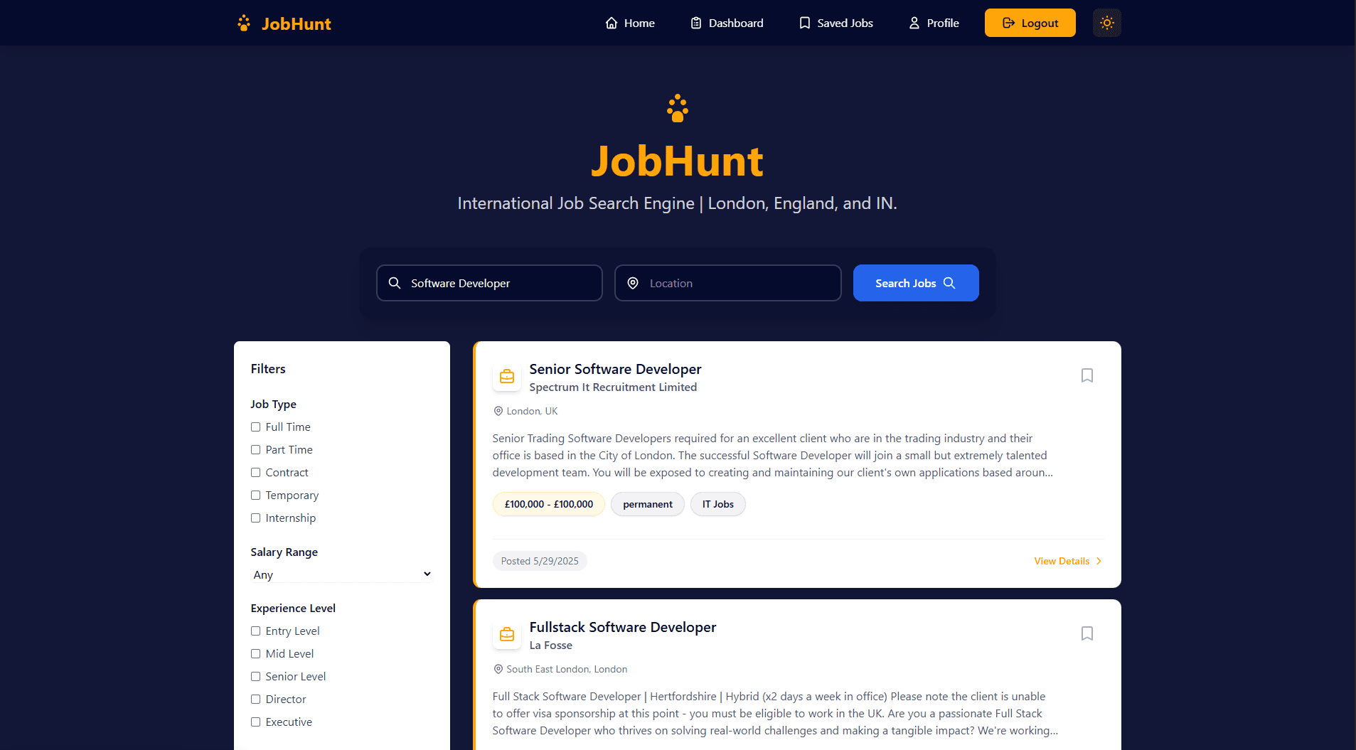 JobHunt - International Job Search Engine preview 1